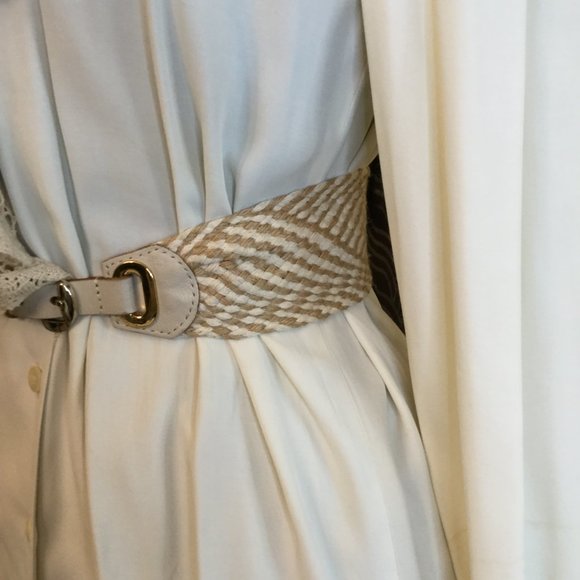 Vintage Mirrors cream crochet gathered top skirt - Picture 6 of 8